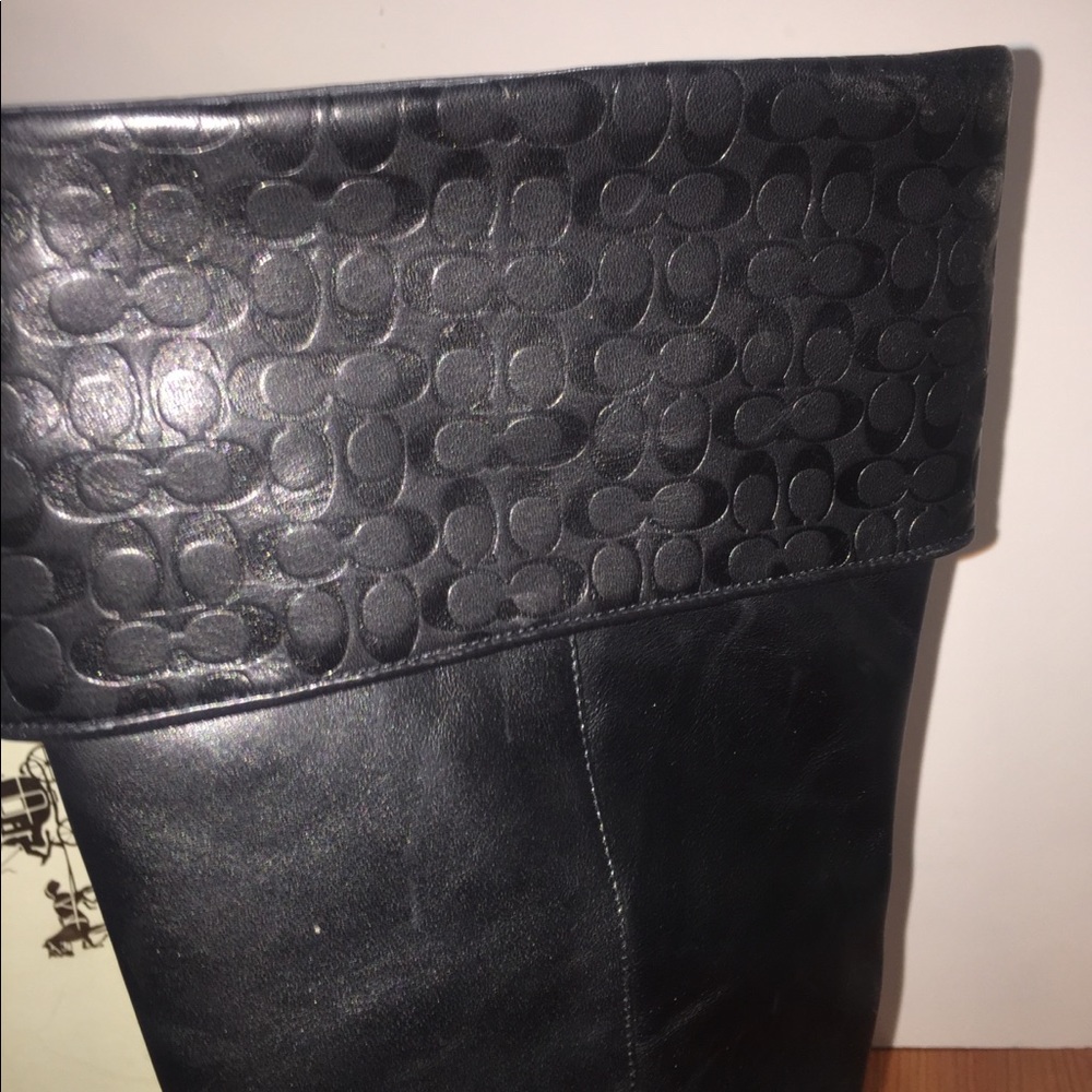 Coach Women’s Harper Waxy Brusof Round Toe Boot - Picture 3 of 4